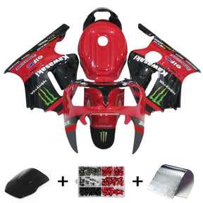 Kit carena Amotopart 2000-2001 Kawasaki ZX12R nero rosso