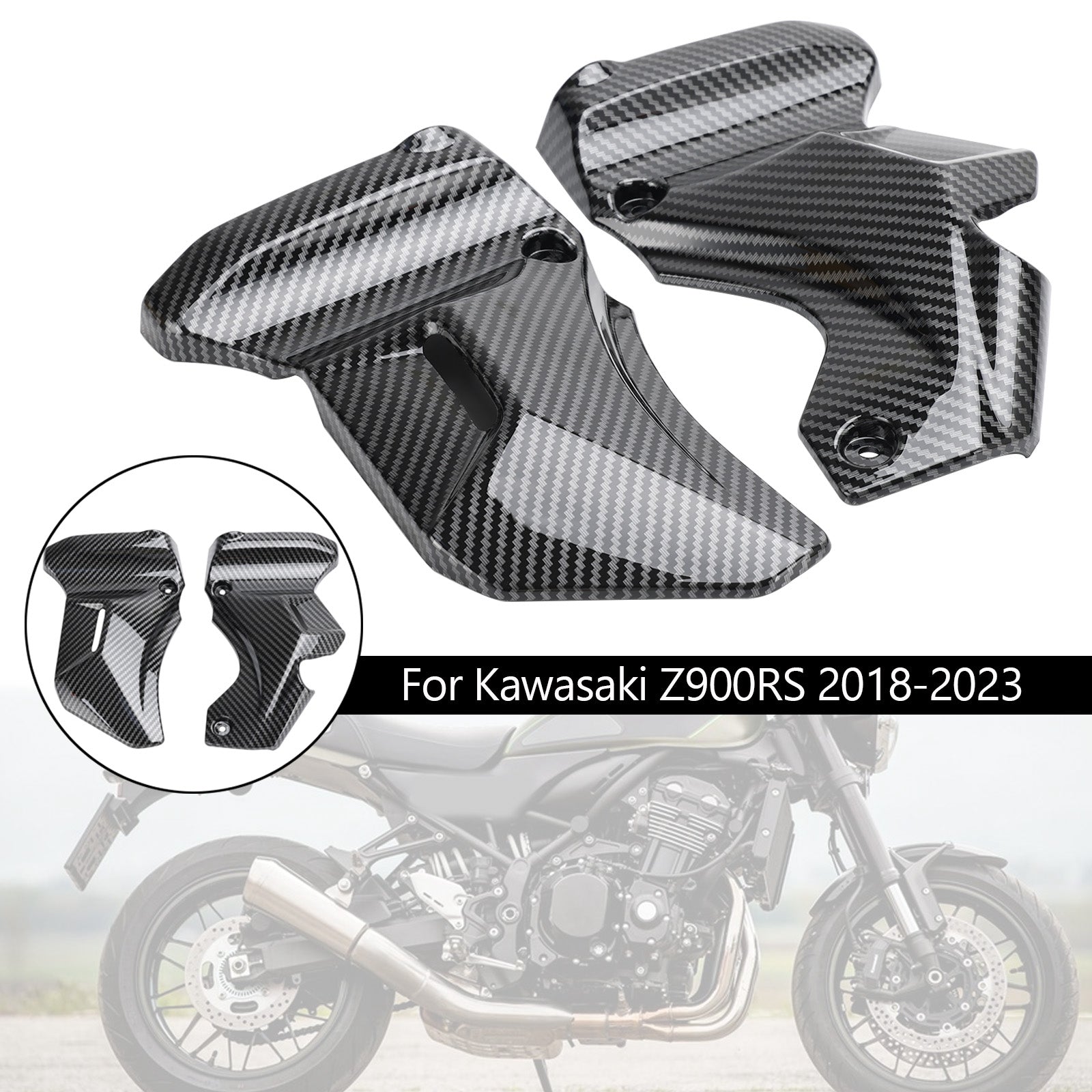 Carenatura del pannello di copertura del rivestimento laterale del serbatoio del gas Kawasaki Z900RS 2018-2023