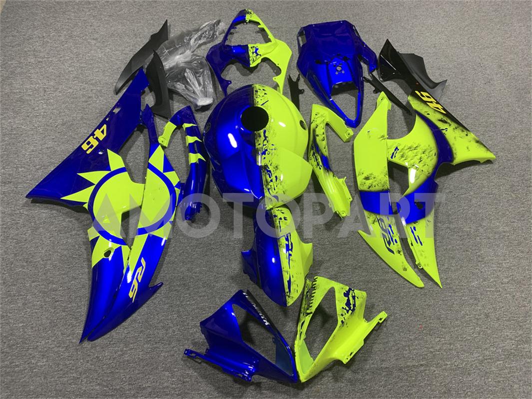 Amotopart 2008-2016 Yamaha YZF 600 R6 Fairing Kit Collection Two