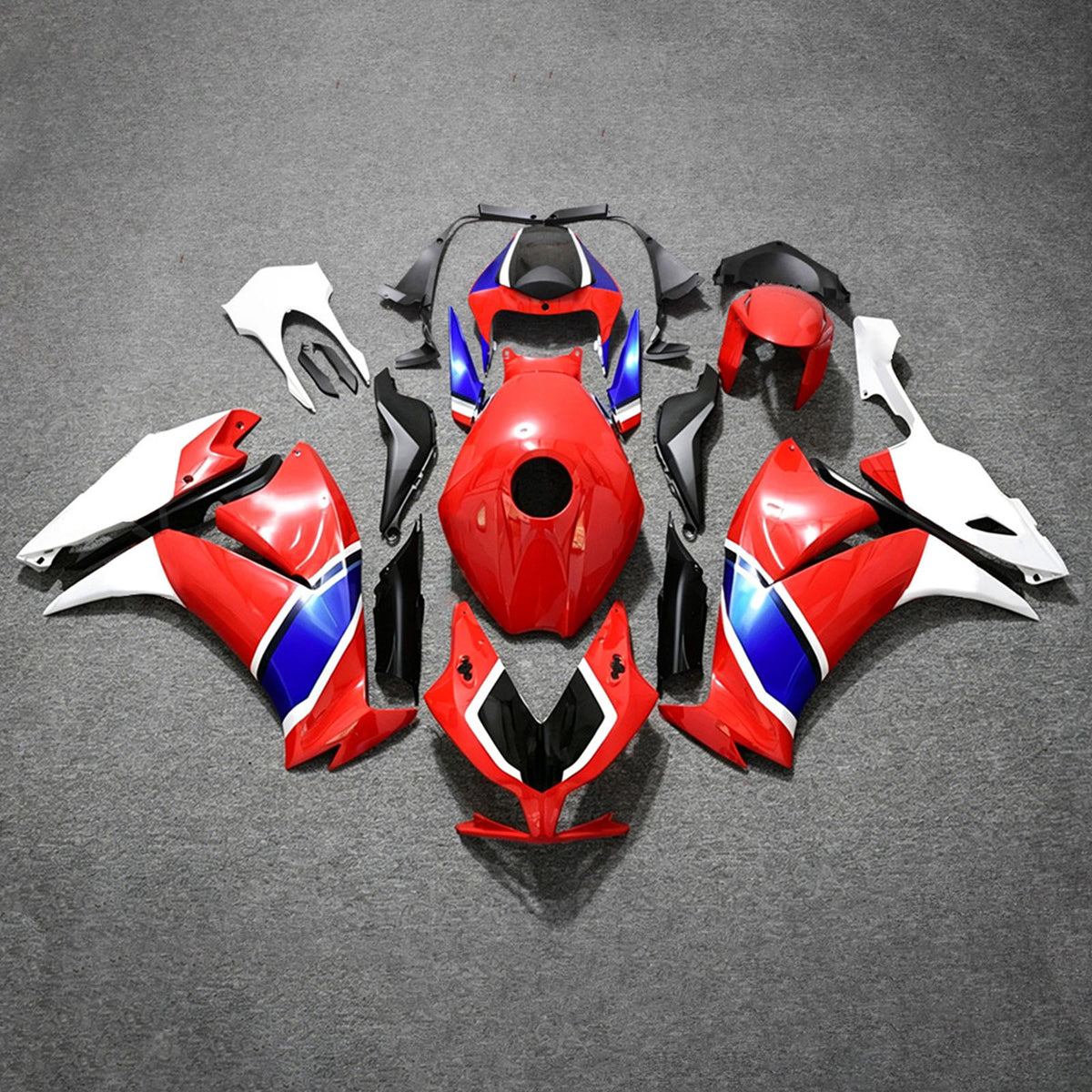 Amotopart 2012–2016 Honda CBR1000RR Rot Blau Verkleidungsset