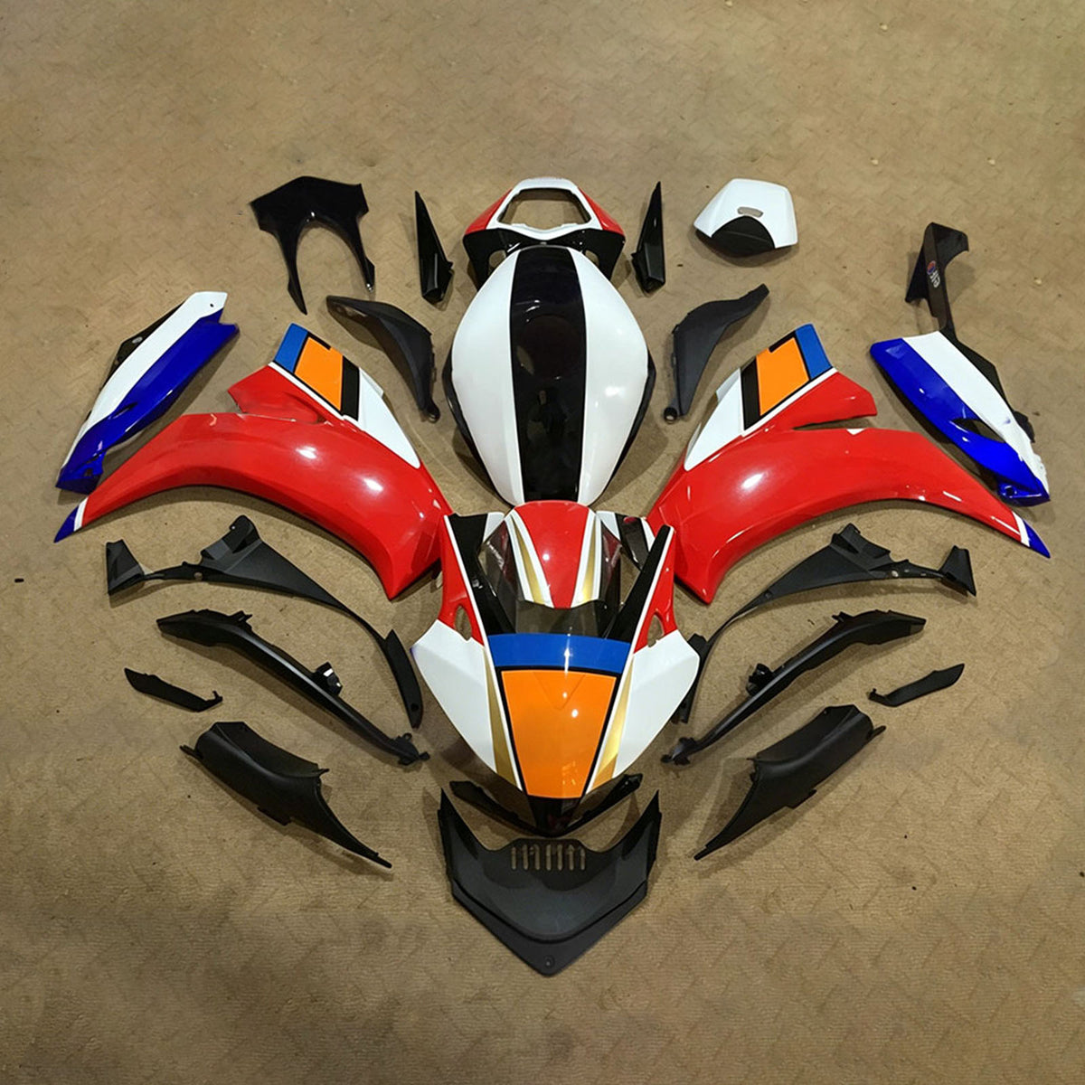 Amotopart 2012-2016 Honda CBR1000RR Red White Fairing Kit
