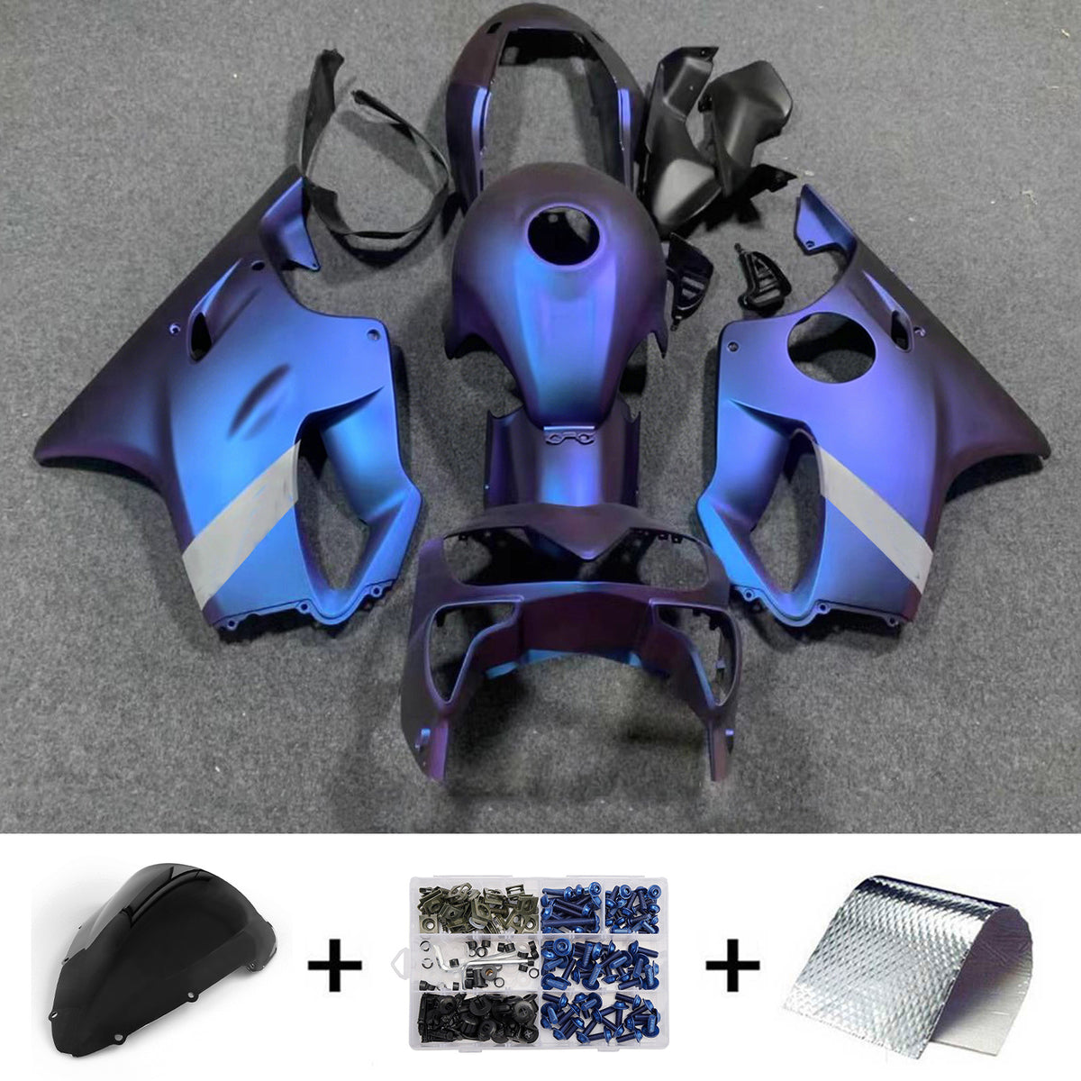 Amotopart 2004-2007 Kit carena Honda CBR600 F4i Camaleonte