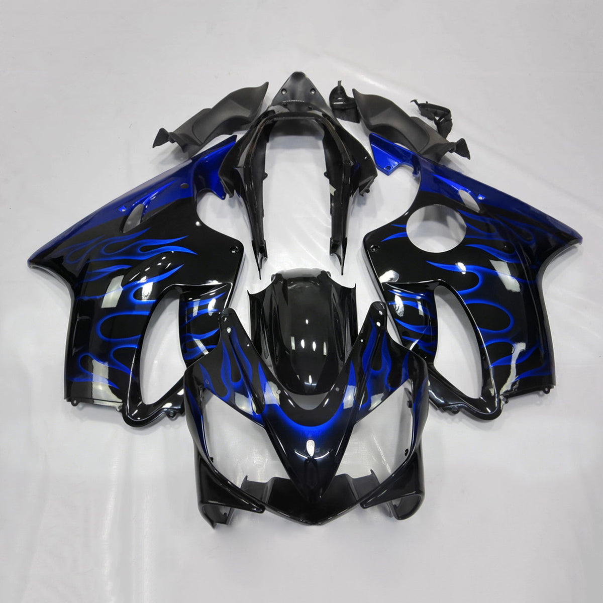 Amotopart 2004-2007 Honda CBR600 F4i Black Blue Fairing Kit