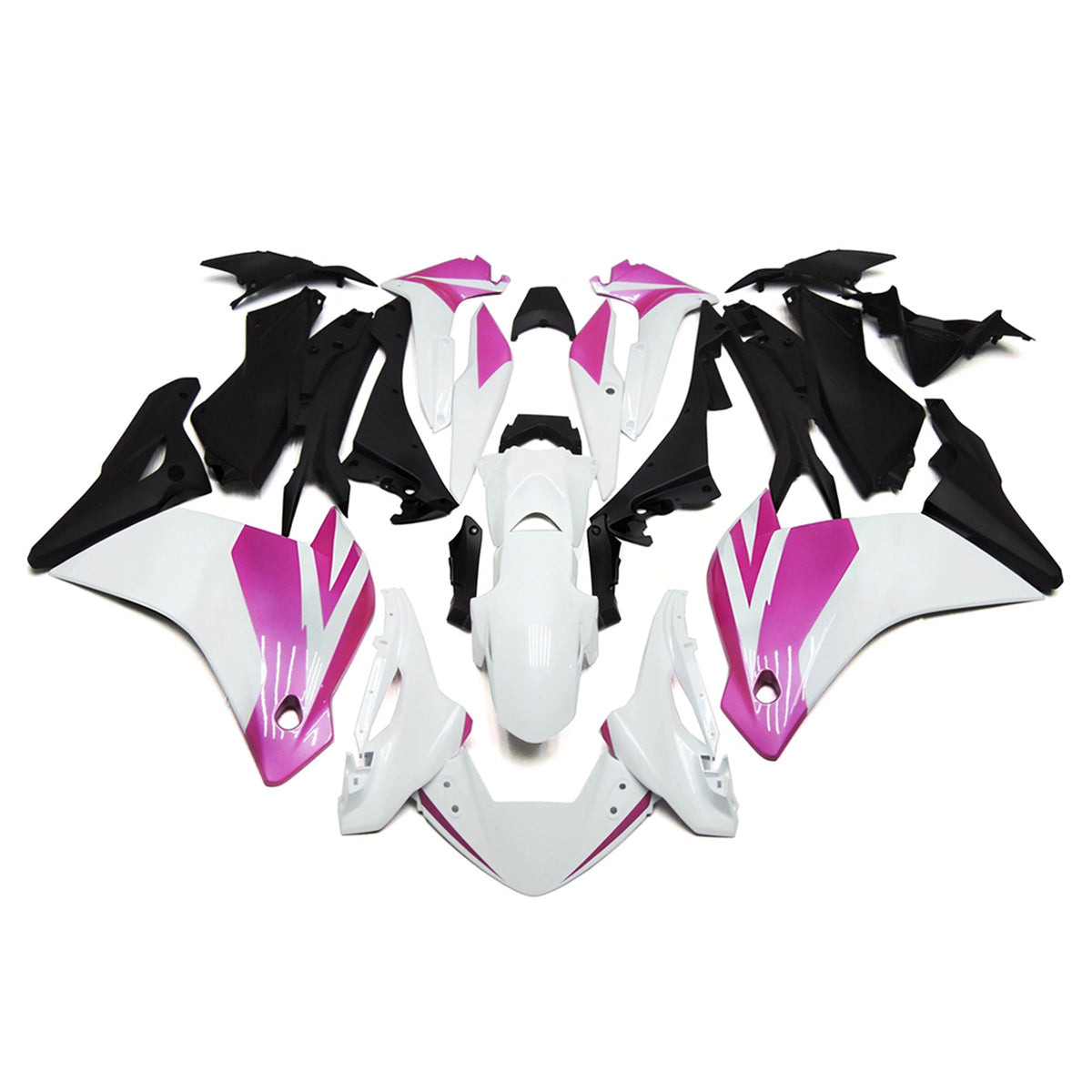 Amotopart 2011-2015 Honda CBR250R White Purple Fairing Kit
