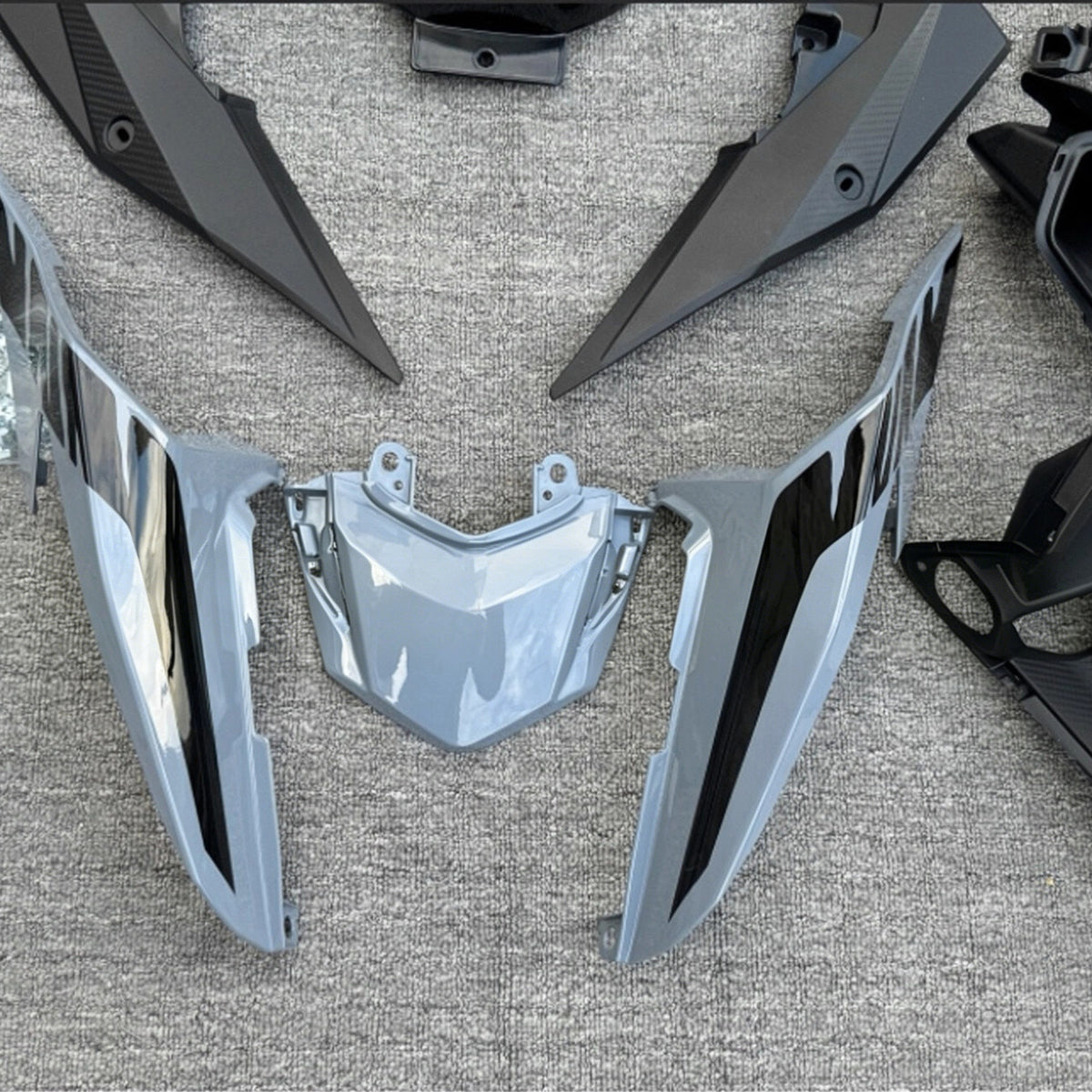 Zestaw owiewek Amotopart 2022-2023 Honda CBR500R Szaro-Niebiesko-Czarny