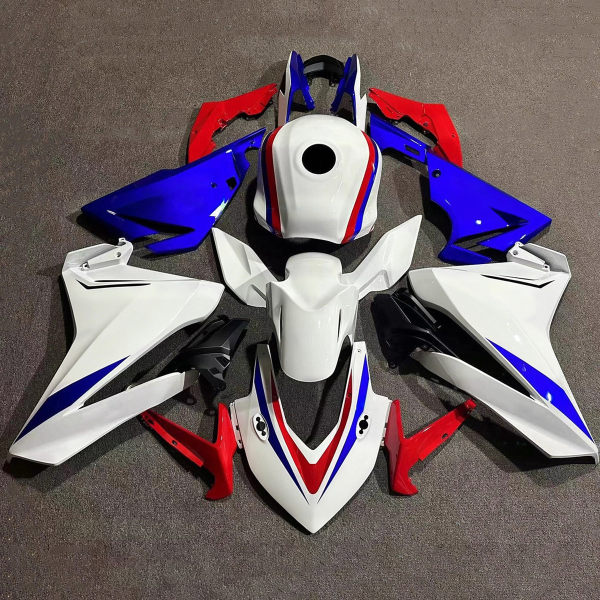 Amotopart 2022 Honda CBR400R Grå Blå Hvid Sort Beklædningssæt