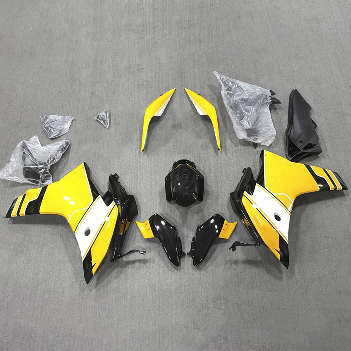 Kit carena Amotopart 2011-2013 Honda CBR600F giallo nero