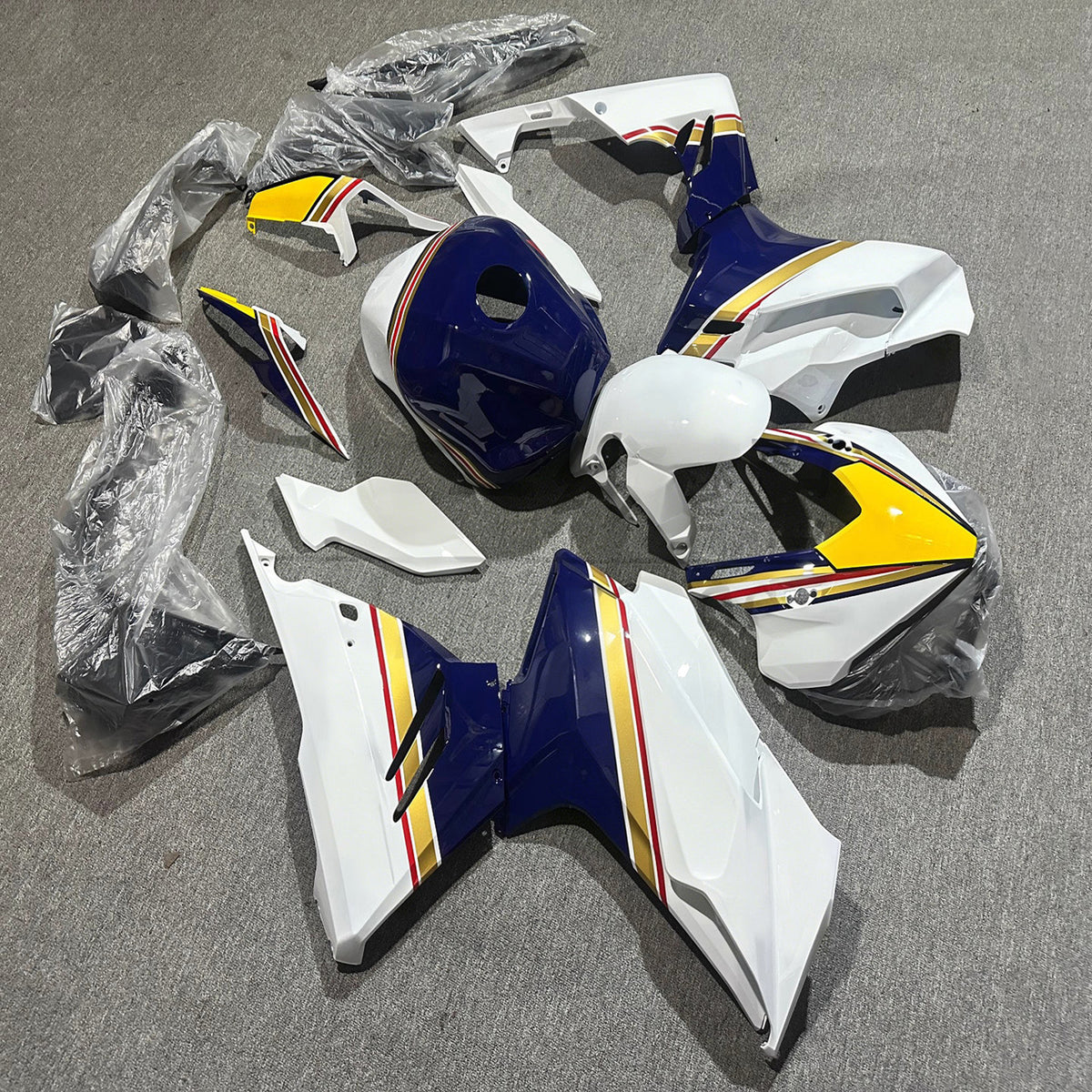 Amotopart 2024-2026 Honda CBR400R CBR500R Black Gray Blue Fairing Kit