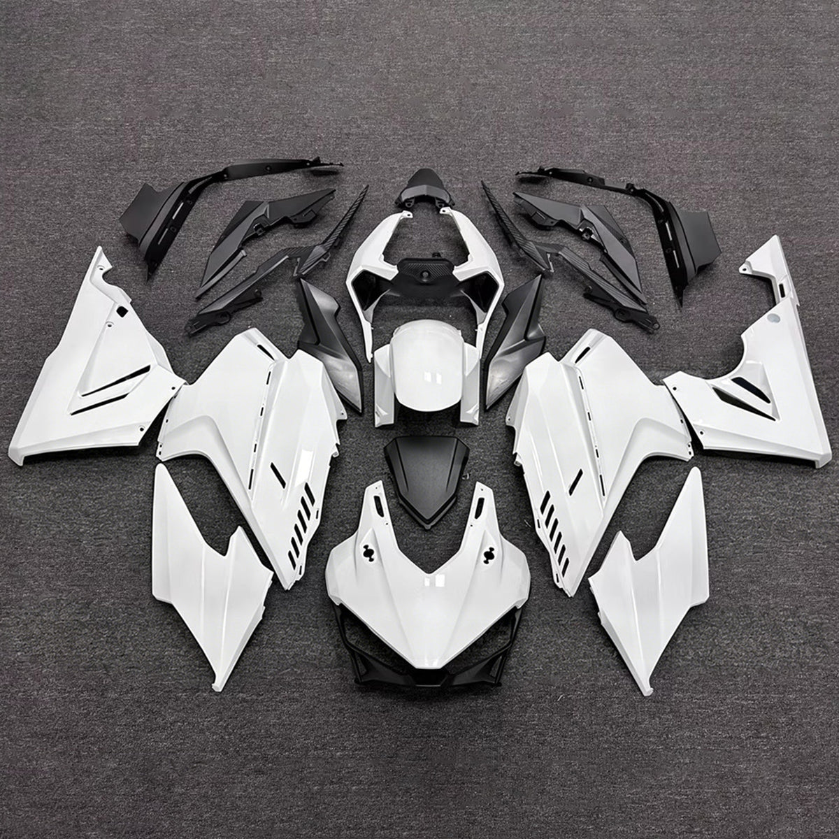 Amotopart 2024-2026 Honda CBR400R CBR500R White Black Fairing Kit