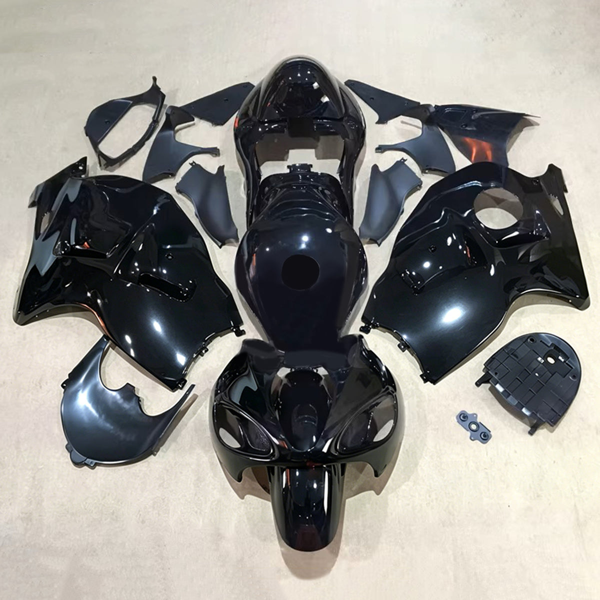 Amotopart 1999-2007 スズキ ハヤブサ GSX1300R ブラック ブルー フェアリングキット