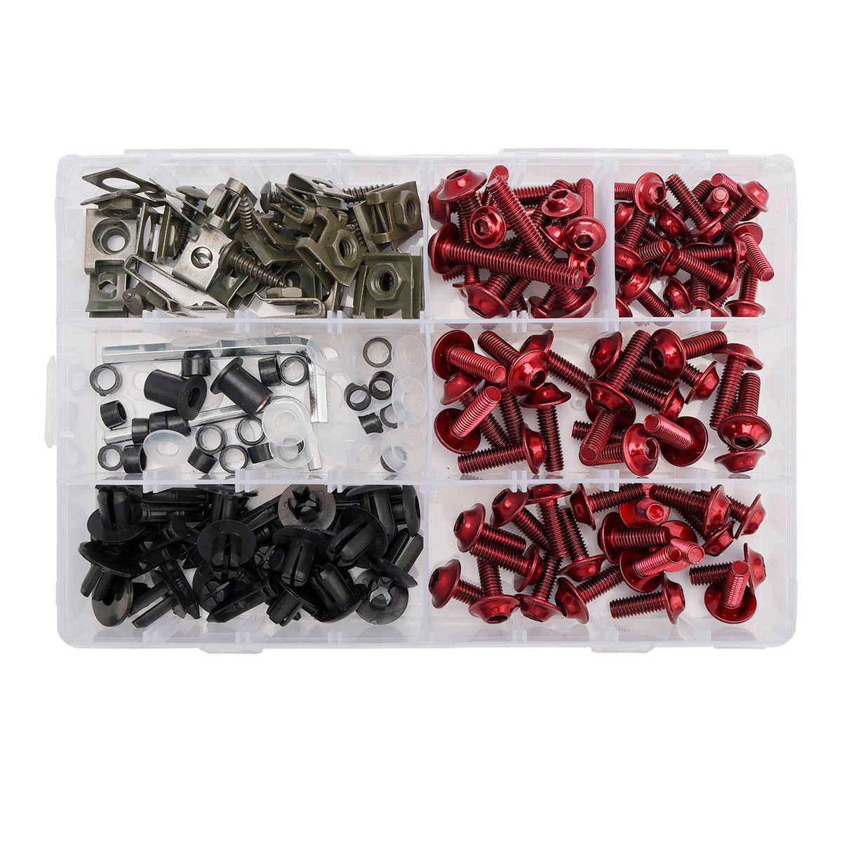 Amotopart 2007-2008 Yamaha YZF-R1 Red Grey Black Fairing Kit