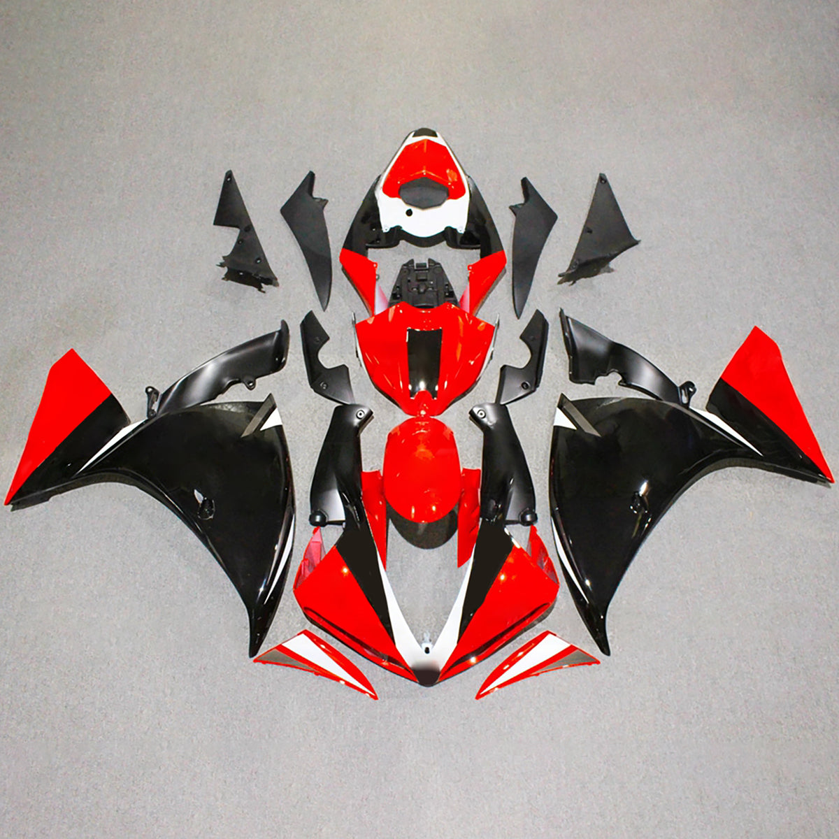 Amotopart 2009-2011 Yamaha YZF-R1 Black Red Fairing Kit