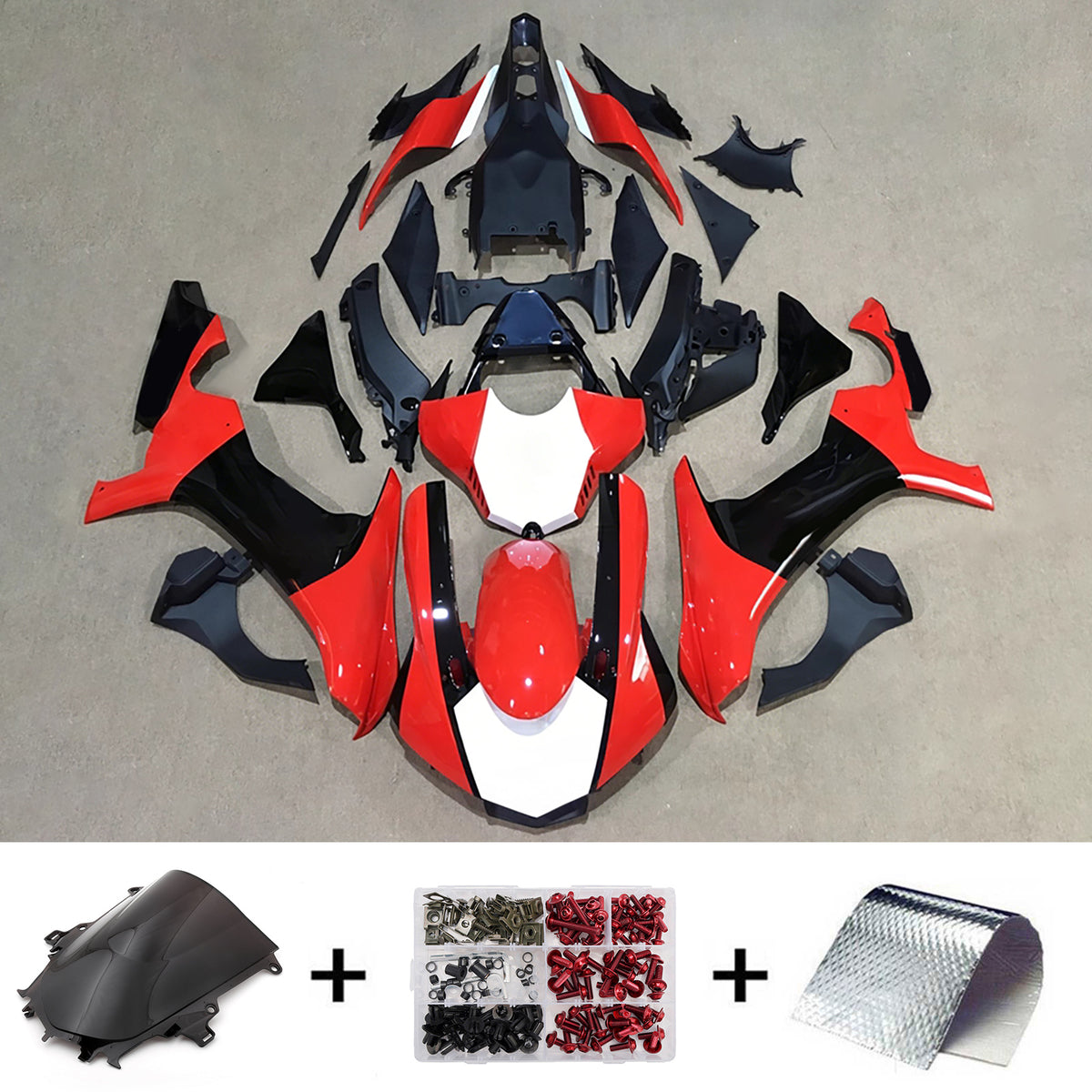 Amotopart 2015-2019 Yamaha YZF-R1 Blue Black Gray Red Fairing Kit