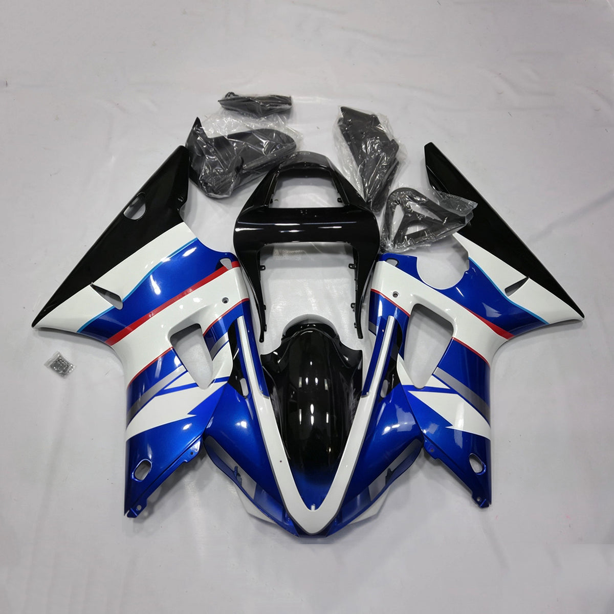 Amotopart 2000-2001 Yamaha YZF-R1 Gray Black Fairing Kit