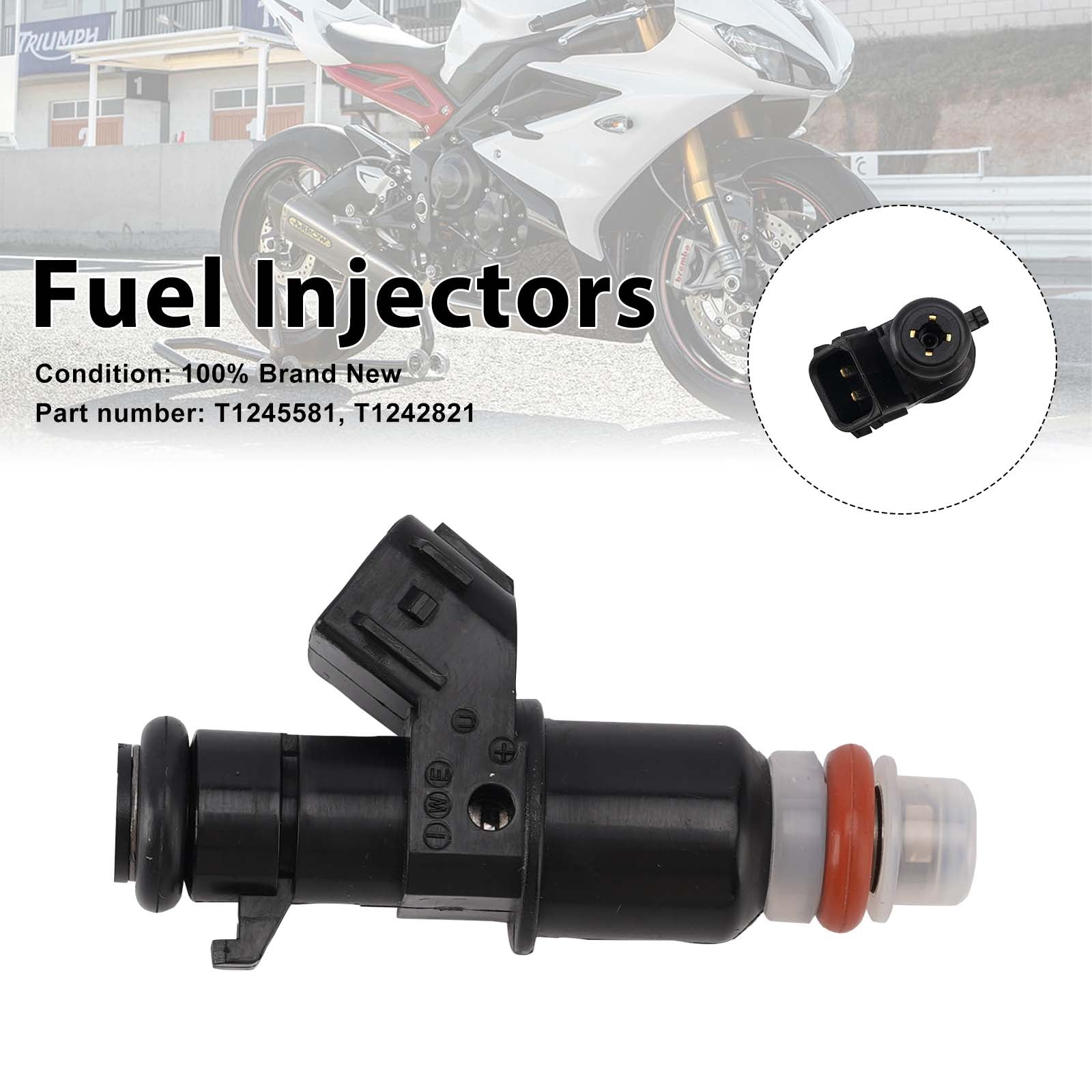 2013-2017 Daytona 675R 675 R T1245581 Fuel Injectors T1242821