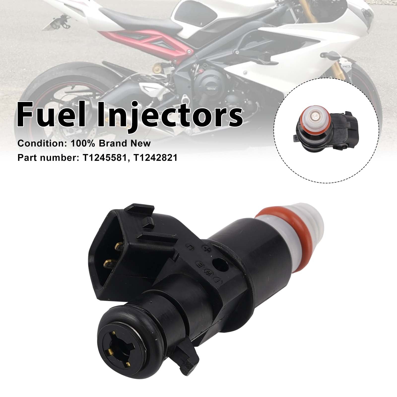 2013-2017 Daytona 675R 675 R T1245581 Fuel Injectors T1242821