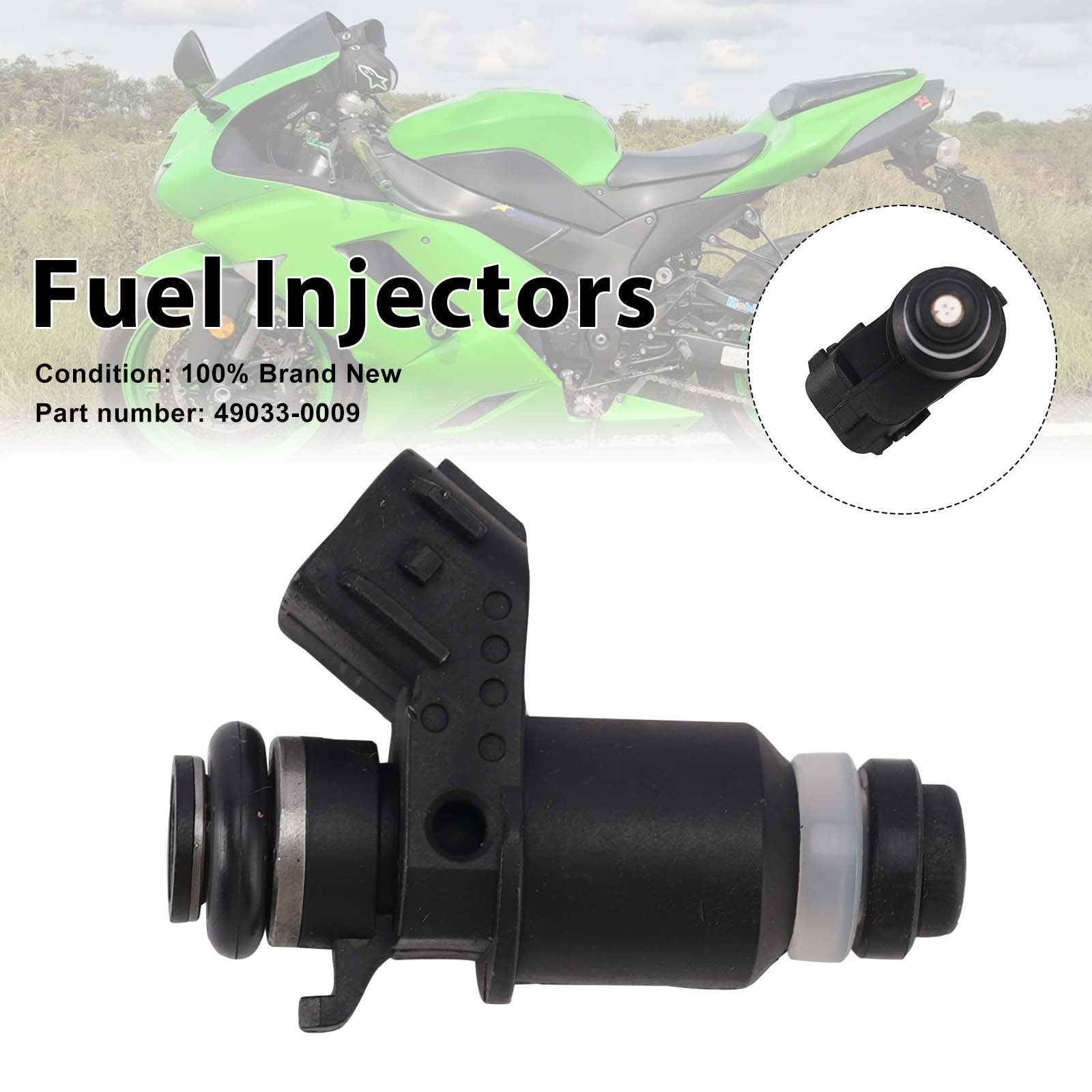 05-06 Kawasaki ZX-6R ZX-6RR ZX636 Brandstofinjectoren 49033-0009