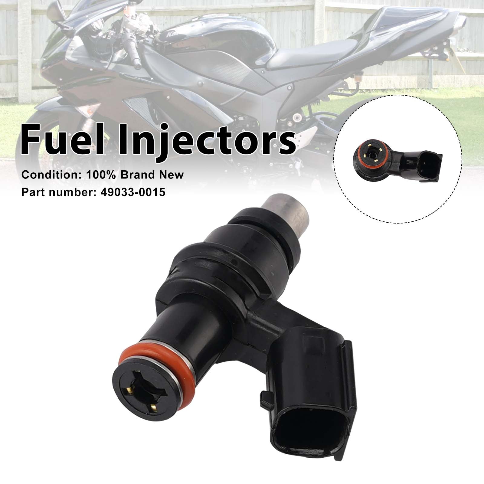 07-12 Kawasaki Ninja ZX6R ZX600R ZX600P Brandstofinjectoren 49033-0015