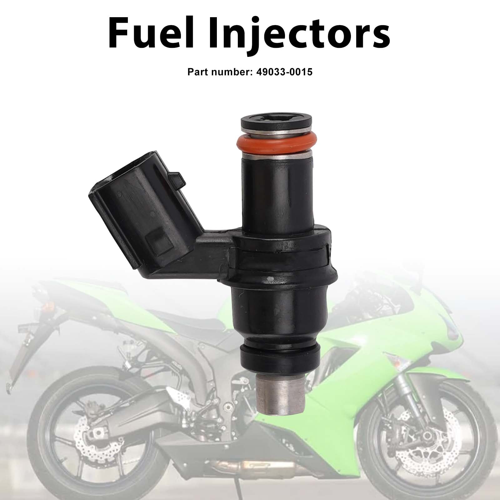 07-12 Kawasaki Ninja ZX6R ZX600R ZX600P Brandstofinjectoren 49033-0015