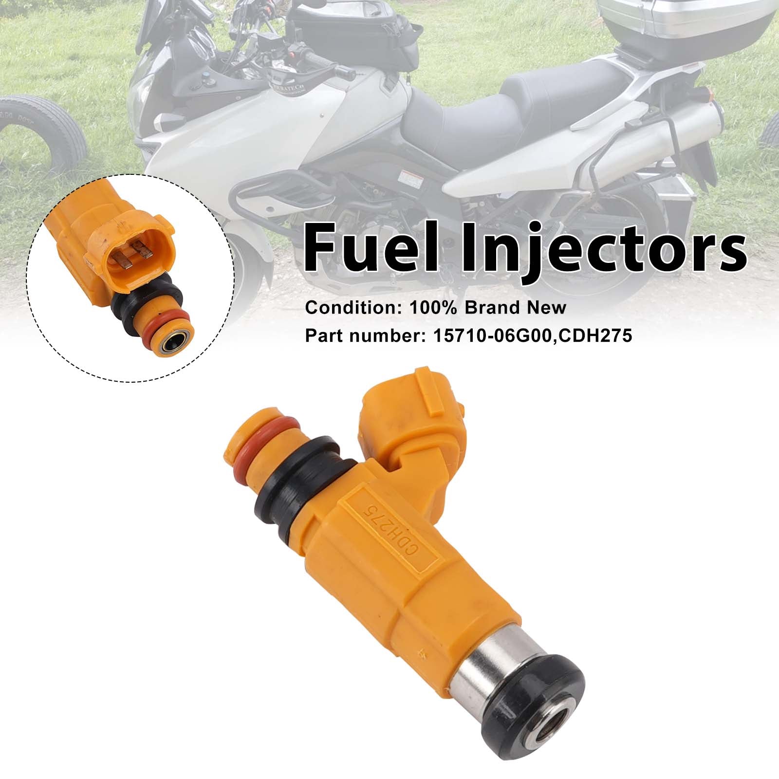02-12 Suzuki V-STROM DL1000 CDH275 Fuel Injectors 15710-06G00