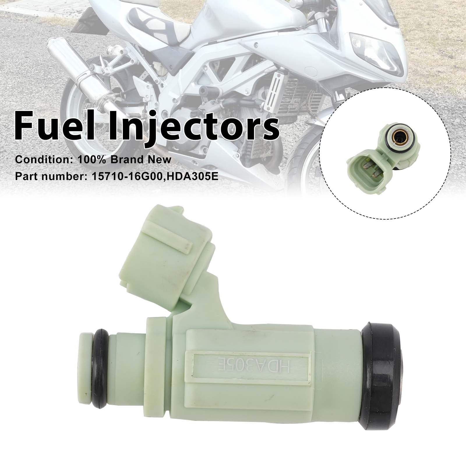 2003-2007 SUZUKI SV1000 1000S HDA305E Fuel Injectors 15710-16G00