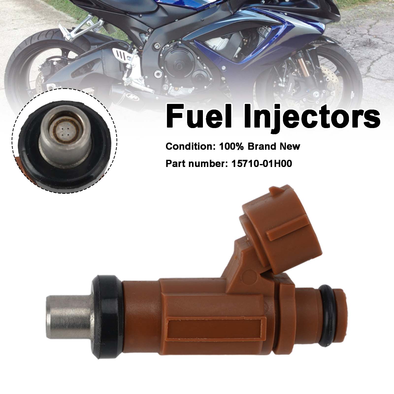 2006-2007 SUZUKI GSXR600 GSXR750 Fuel Injectors 15710-01H00