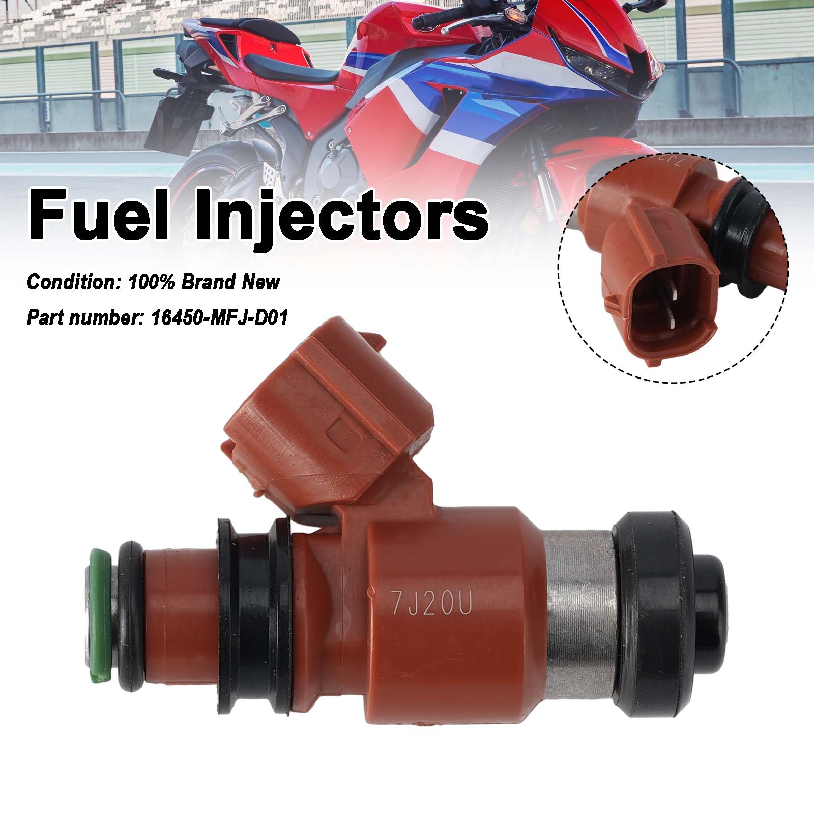 17-24 Honda Rebel 500 CB500 CBR600RR Brandstofinjectoren 16450-MFJ-D01