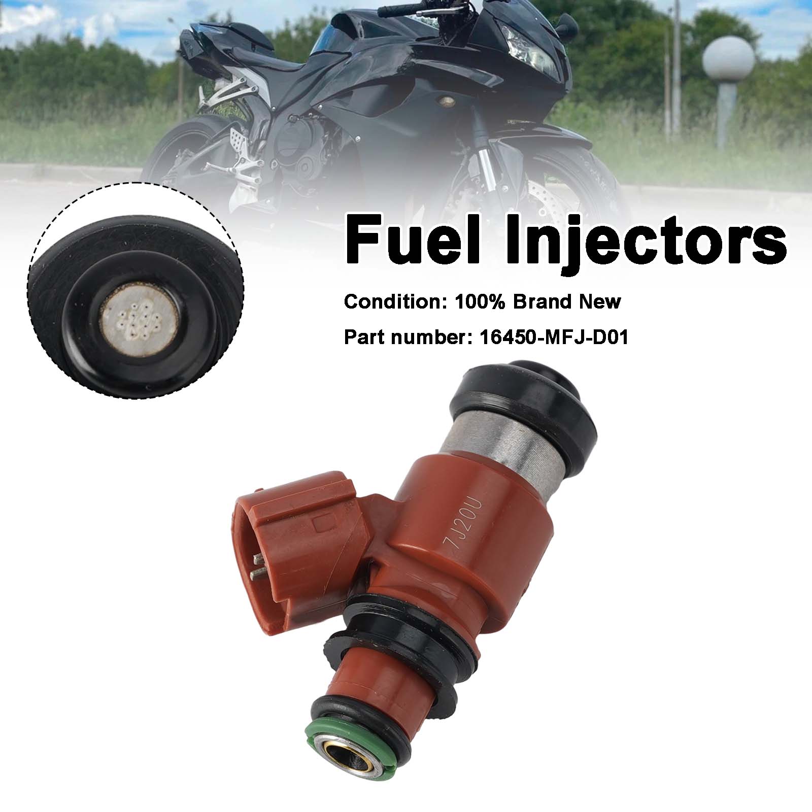 17-24 Honda Rebel 500 CB500 CBR600RR Brandstofinjectoren 16450-MFJ-D01
