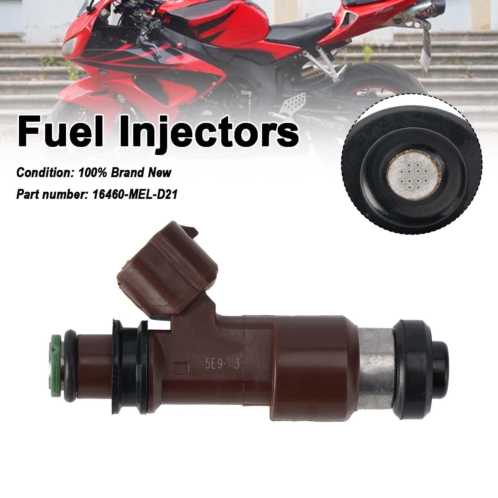 2006-2007 Honda CBR1000RR-brandstofinjectoren 16460-MEL-D21