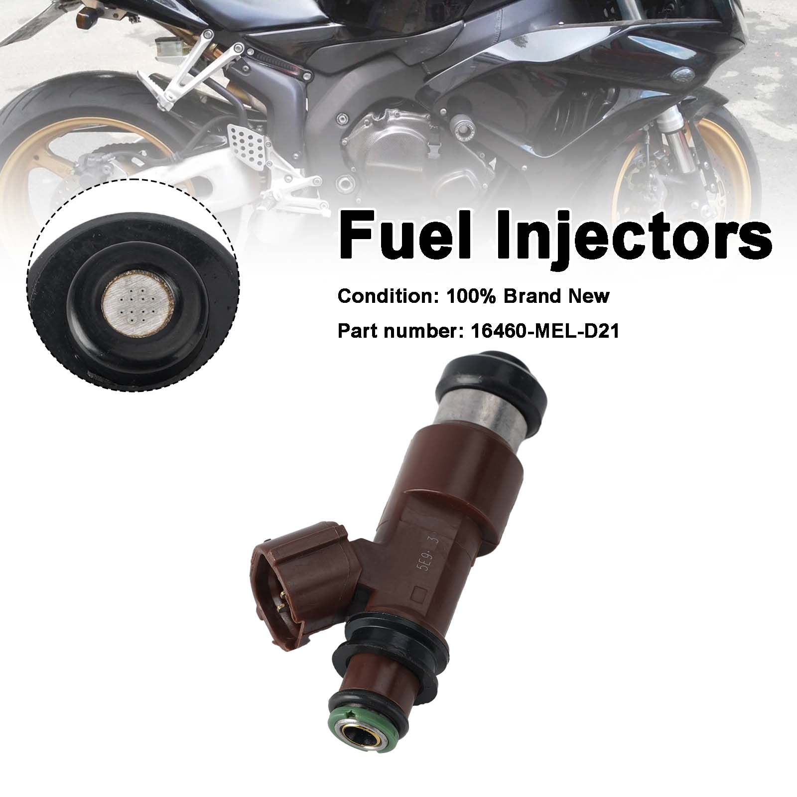 2006-2007 Honda CBR1000RR-brandstofinjectoren 16460-MEL-D21