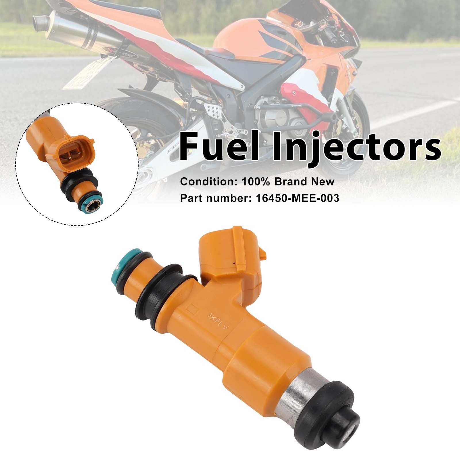 2003-2004 Honda CBR600RR-brandstofinjectoren 16450-MEE-003