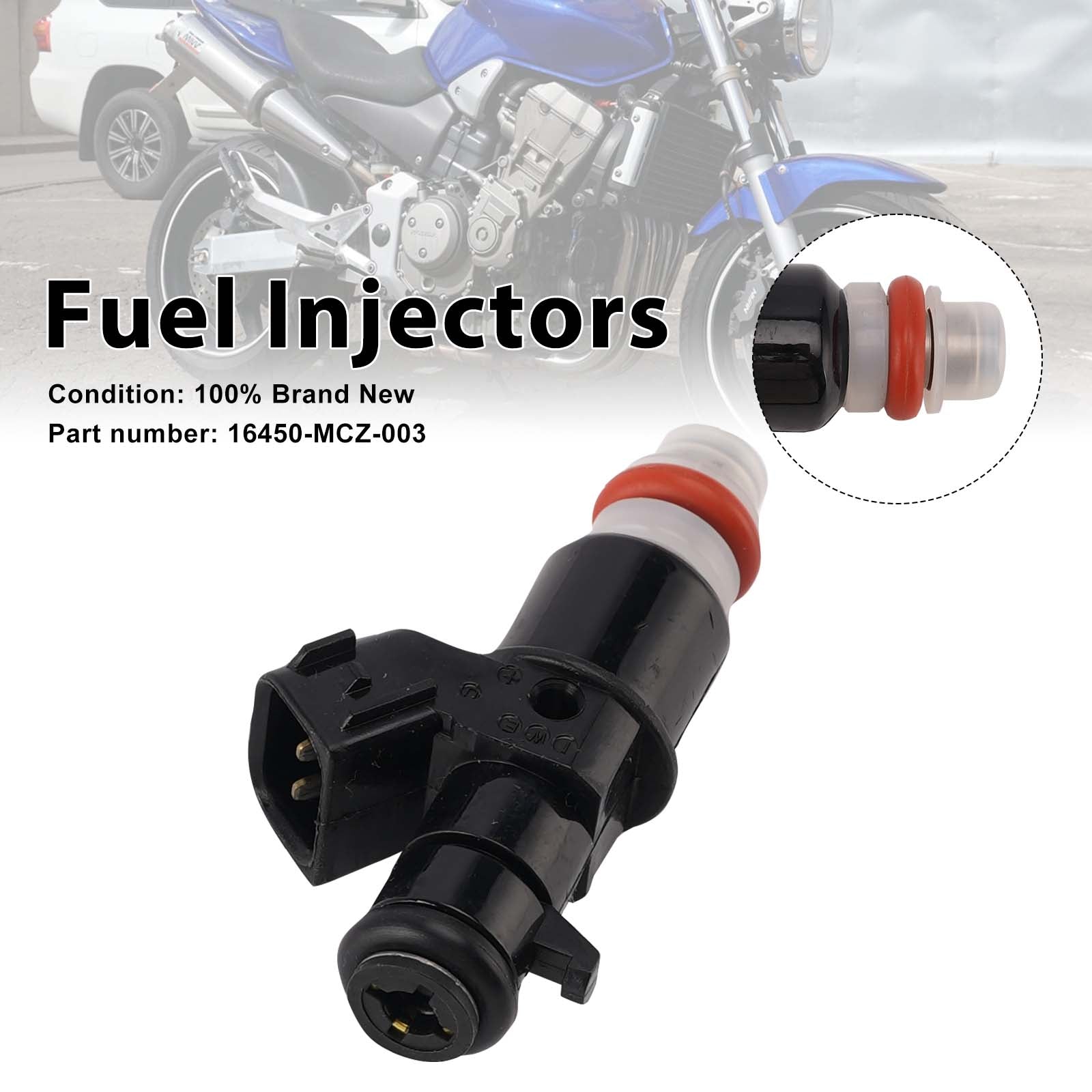 2002-2007 Honda CB900F 919 Fuel Injectors 16450-MCZ-003