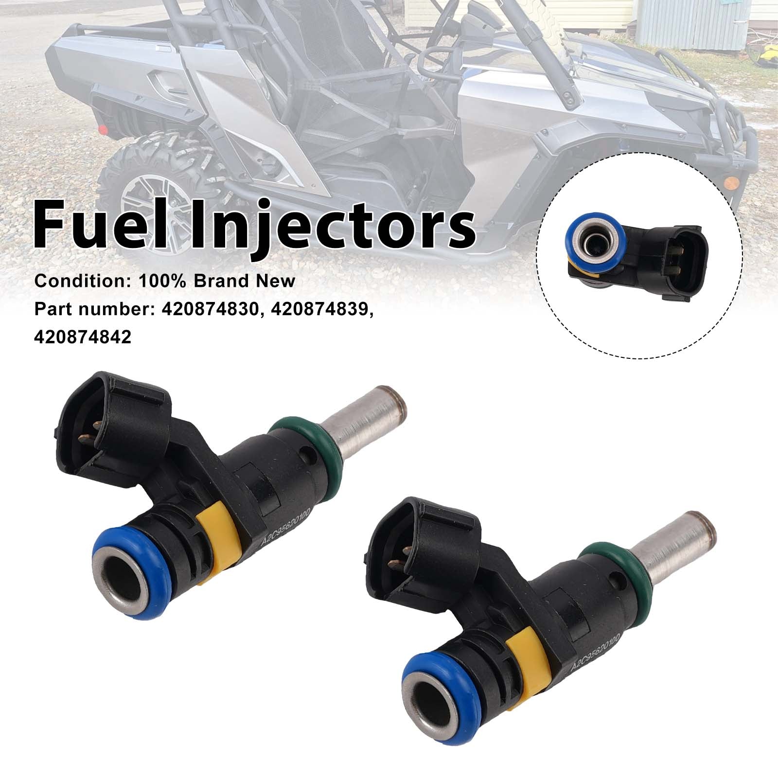2PC CAN-AM Commander 420874839 vstřikovače paliva 420874830 420874842