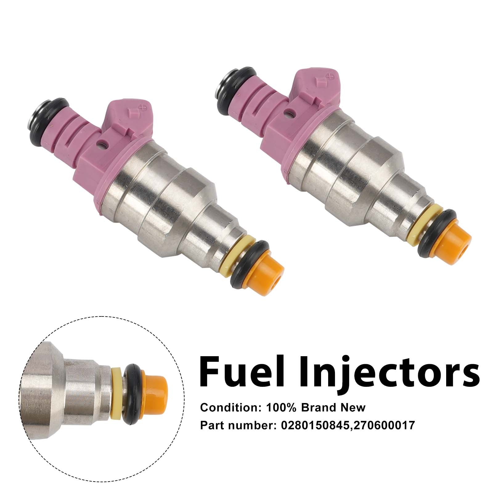 2PC Sea-doo 787 RFI 800 GTX GSX 270600017 Fuel Injectors 0280150845
