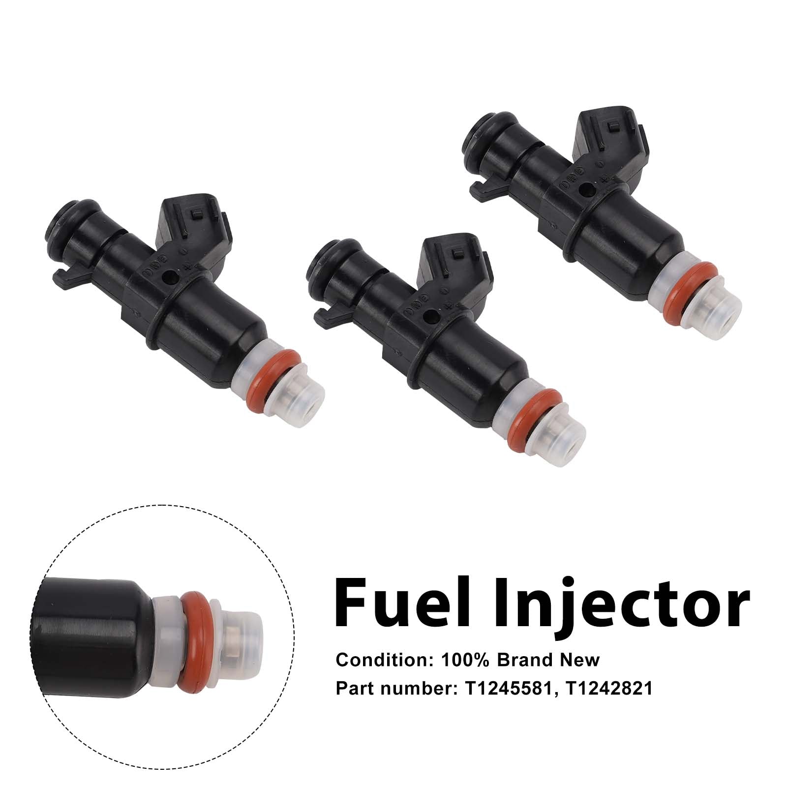 3PC 2013-2017 Daytona 675R 675 R T1245581 Brandstofinjectoren T1242821