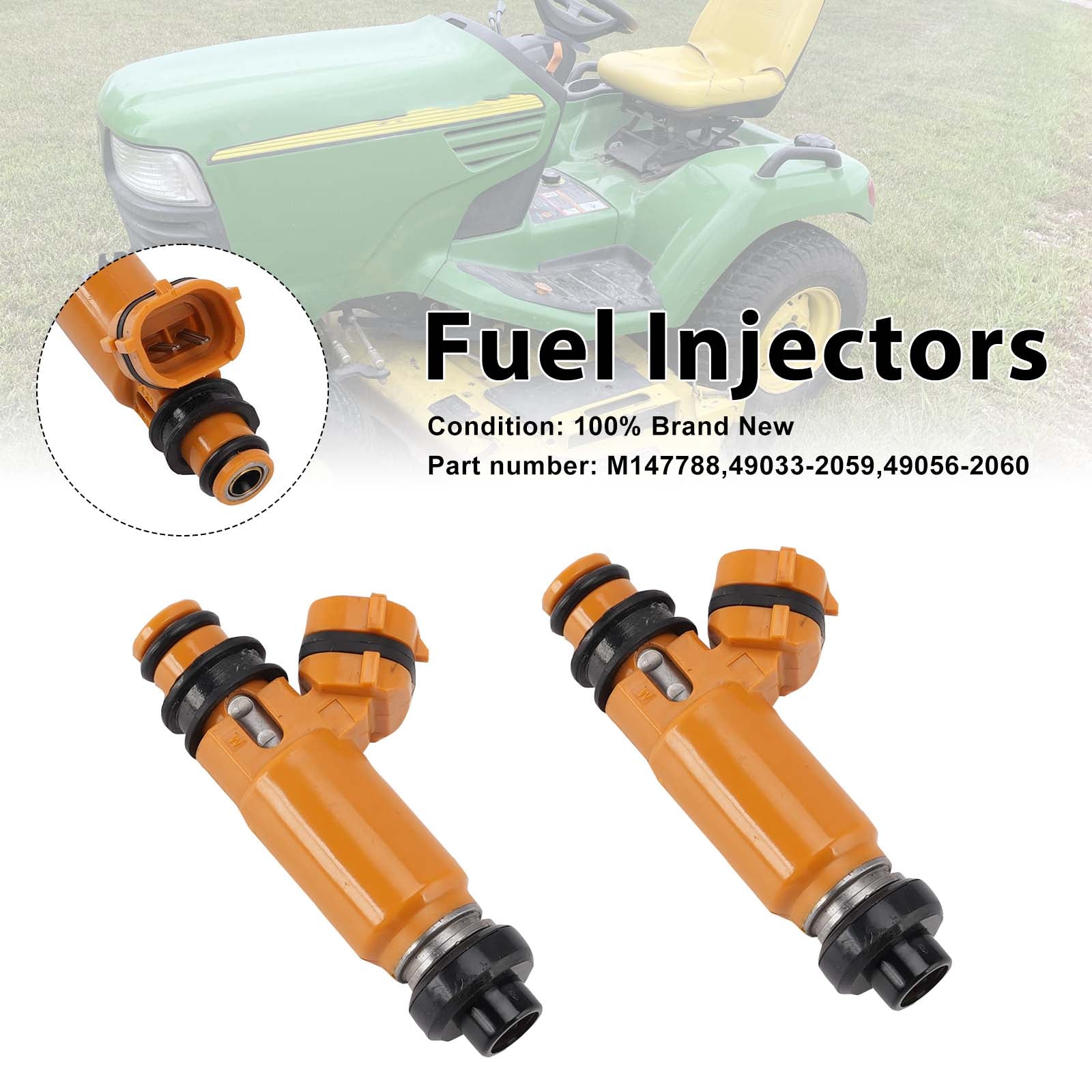 2PC Kawasaki John Deere 797 M147788 Vstřikovače paliva 49033-2059 49056-2060