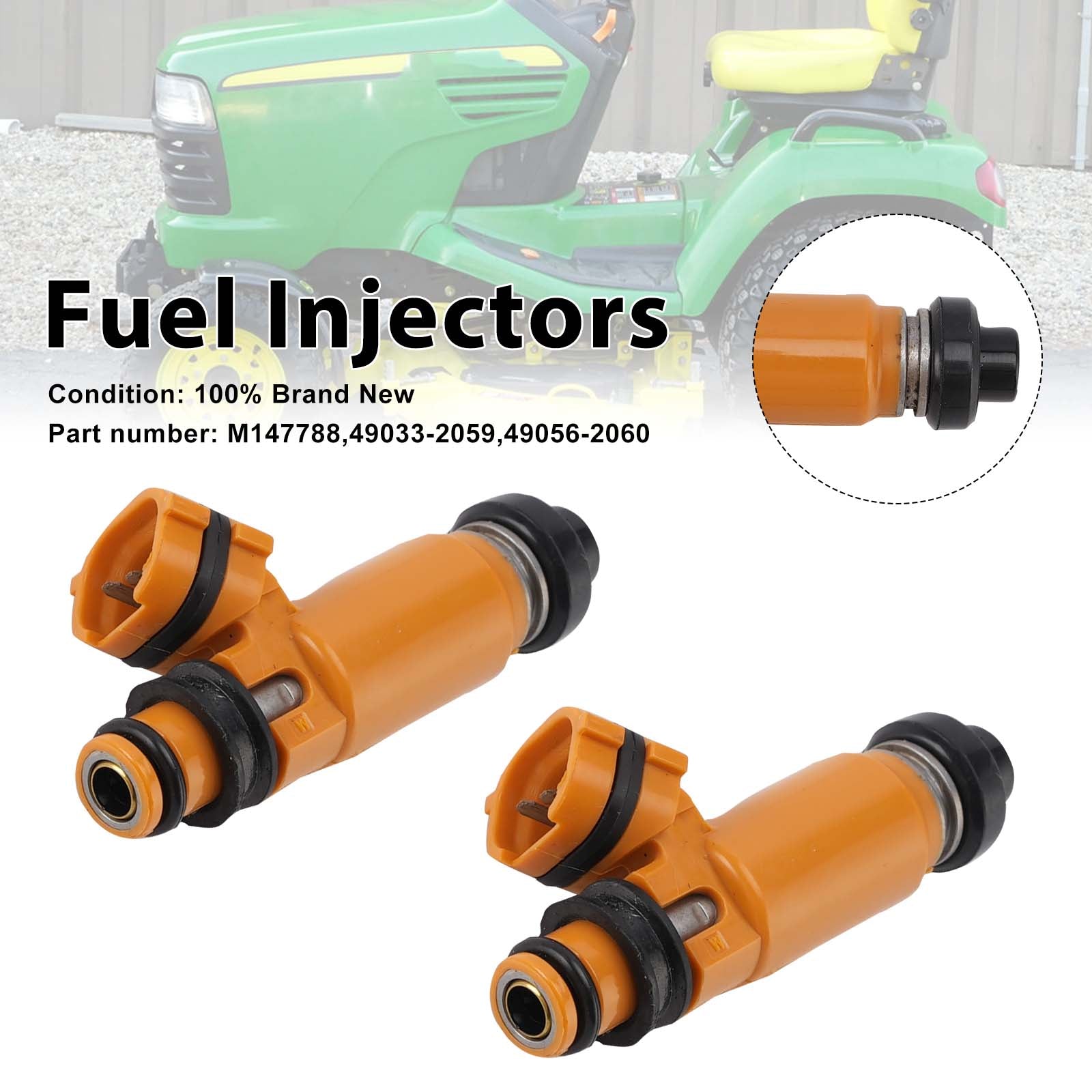 2PC Kawasaki John Deere 797 M147788 Vstřikovače paliva 49033-2059 49056-2060