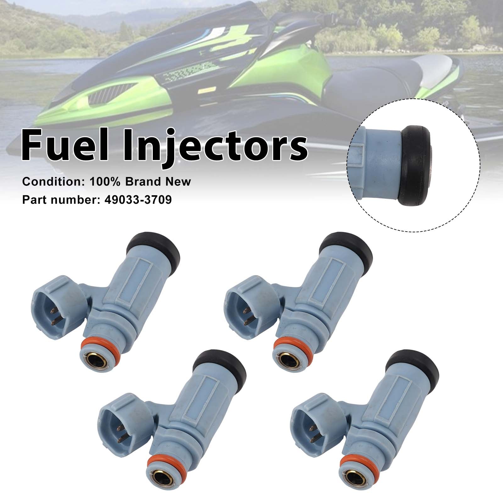 4PC Kawasaki JET SKI ULTRA 310 ULTRA 300 Fuel Injectors 49033-3709