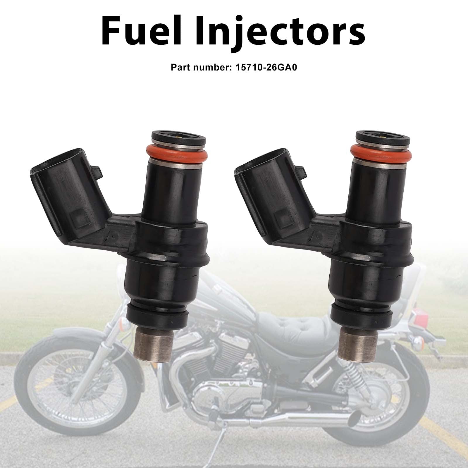 2PC 2007-2012 Suzuki BOULEVARD C50 C50T M50 Fuel Injectors 15710-26GA0