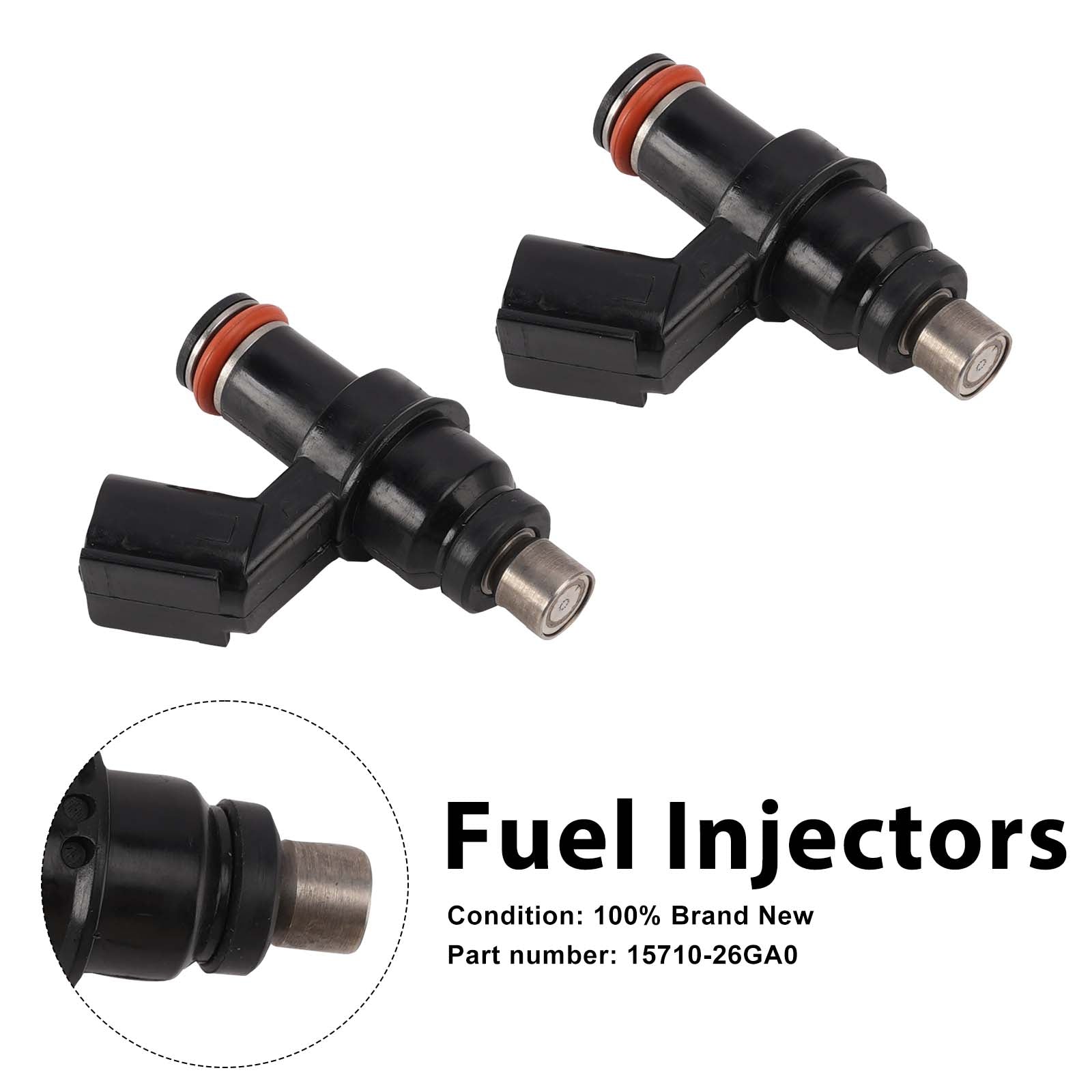 2PC 2007-2012 Suzuki BOULEVARD C50 C50T M50 Fuel Injectors 15710-26GA0