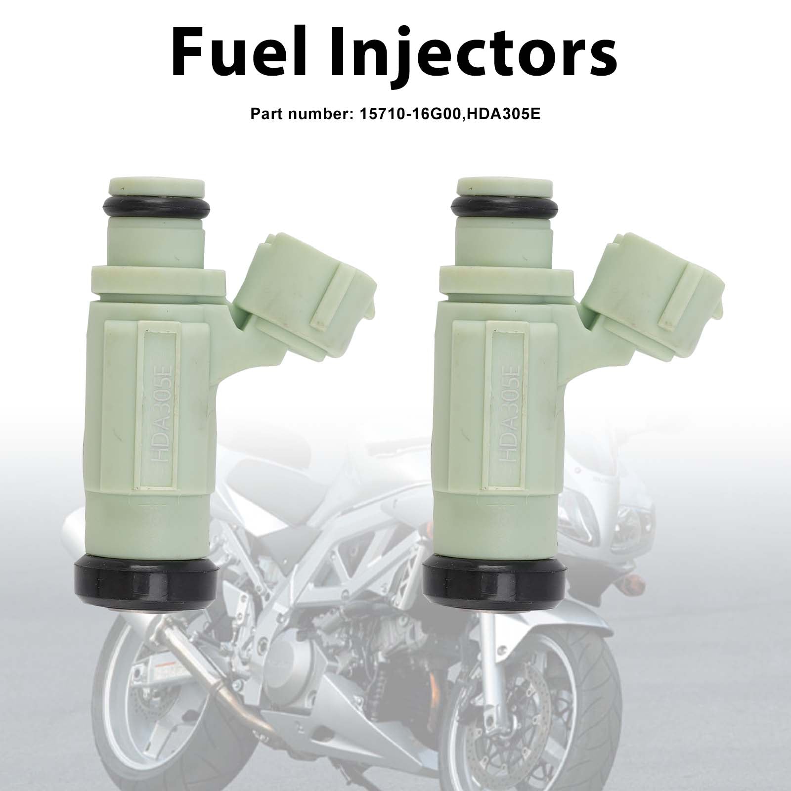 2PC 2003-2007 SUZUKI SV1000 1000S HDA305E Fuel Injectors 15710-16G00