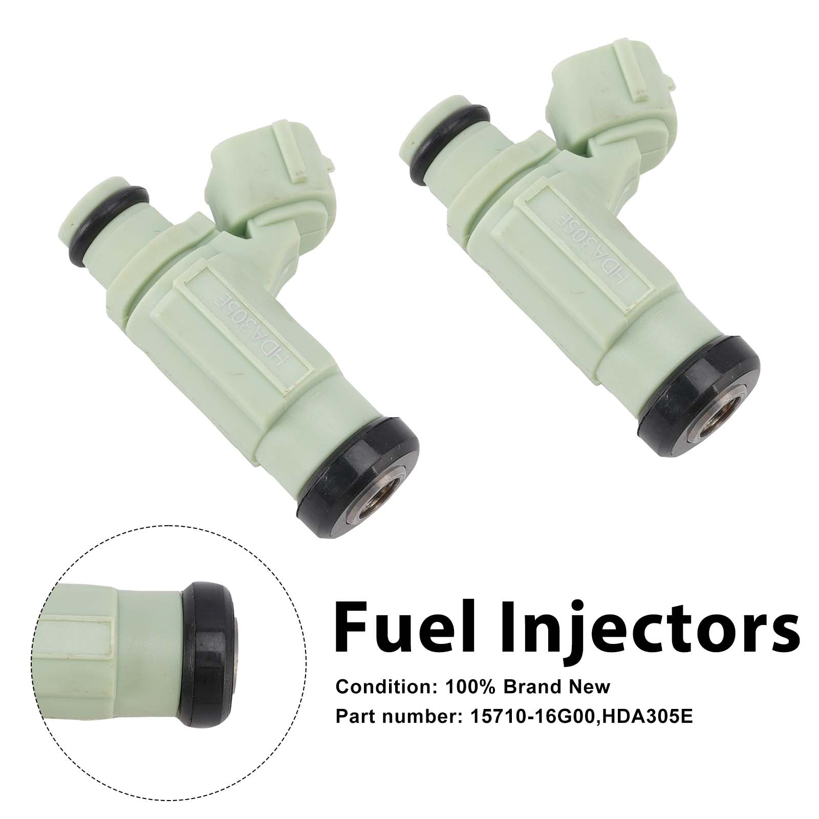 2PC 2003-2007 SUZUKI SV1000 1000S HDA305E Fuel Injectors 15710-16G00