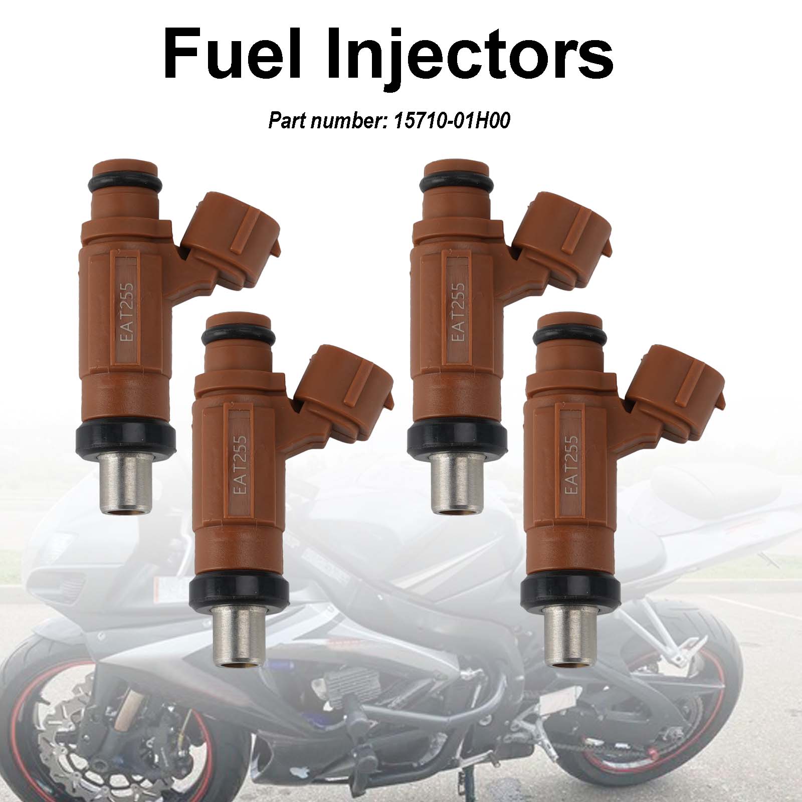 4PC 2006-2007 SUZUKI GSXR600 GSXR750 Fuel Injectors 15710-01H00