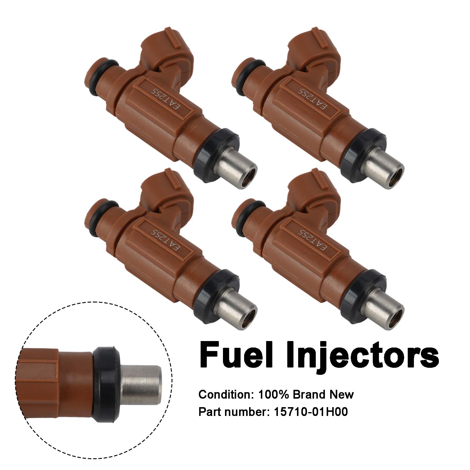 4PC 2006-2007 SUZUKI GSXR600 GSXR750 Fuel Injectors 15710-01H00