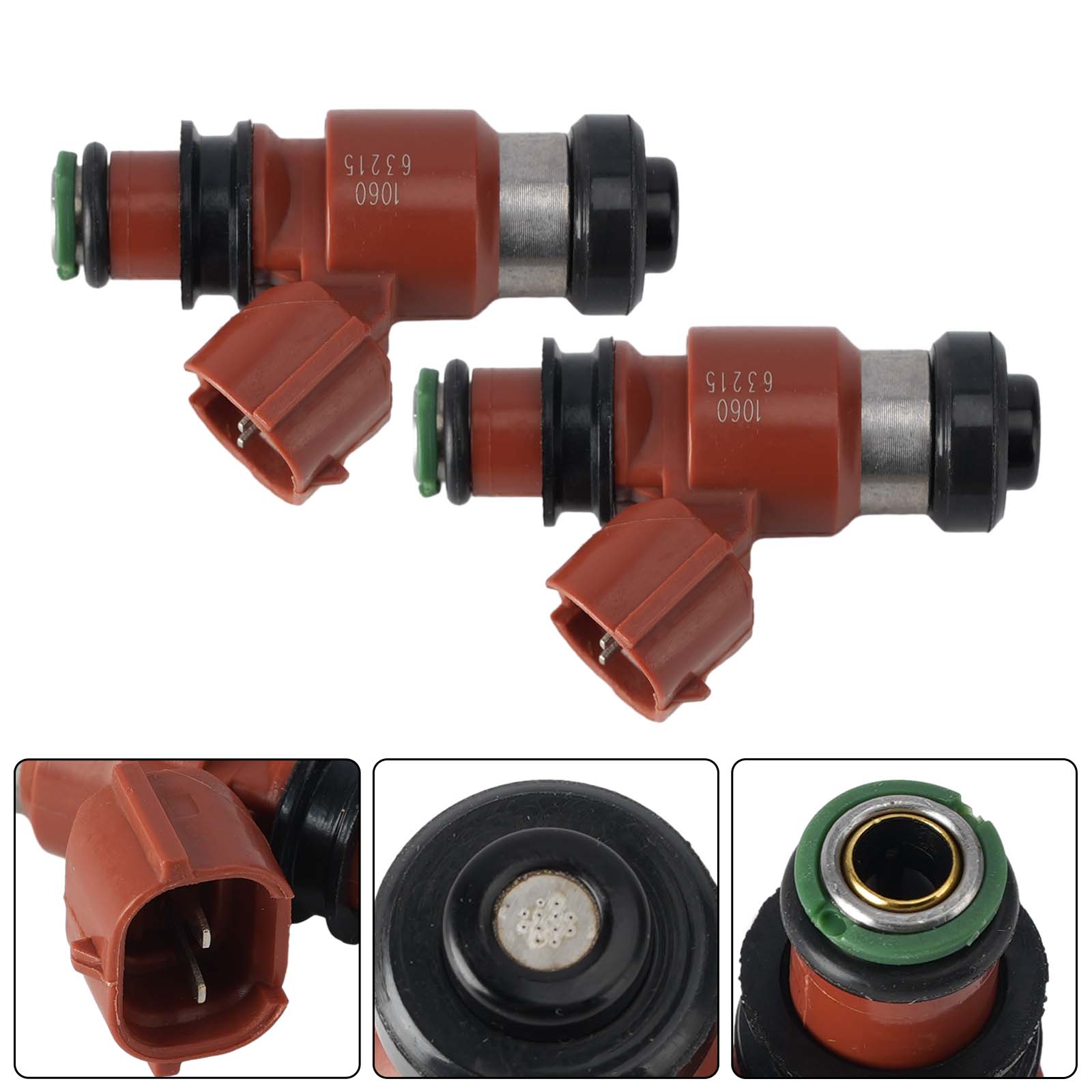 2PC 17-24 Honda Rebel 500 CB500 CBR600RR Fuel Injectors 16450-MFJ-D01