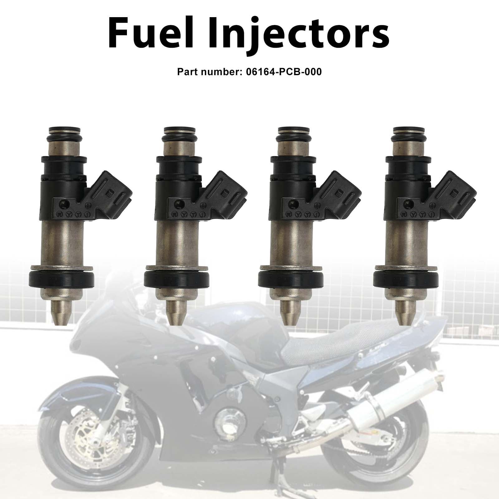 4PC 1999-2003 Honda CBR1100XX Fuel Injectors 06164-PCB-000