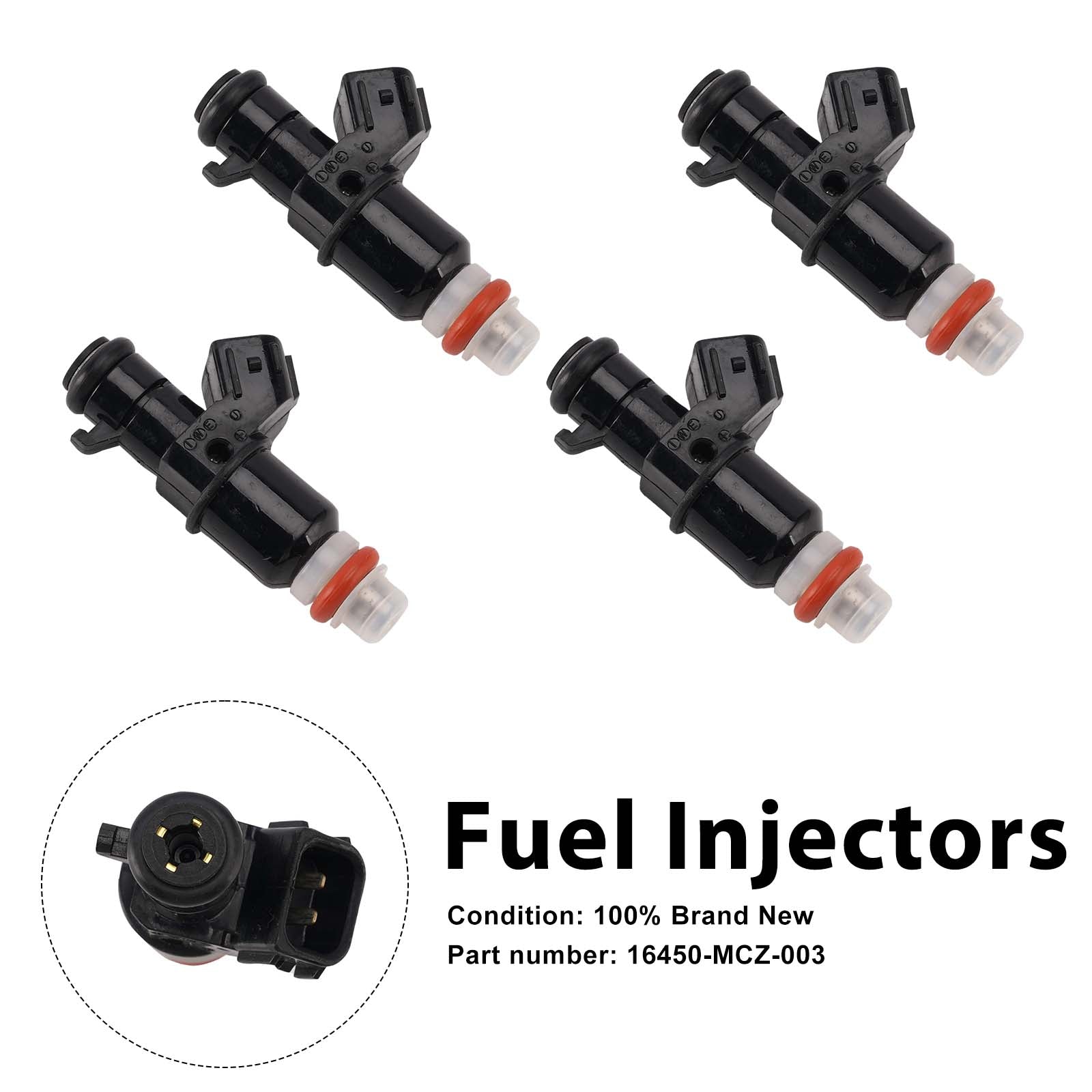 4PC 2002-2007 Honda CB900F 919 injetores de combustível 16450-MCZ-003
