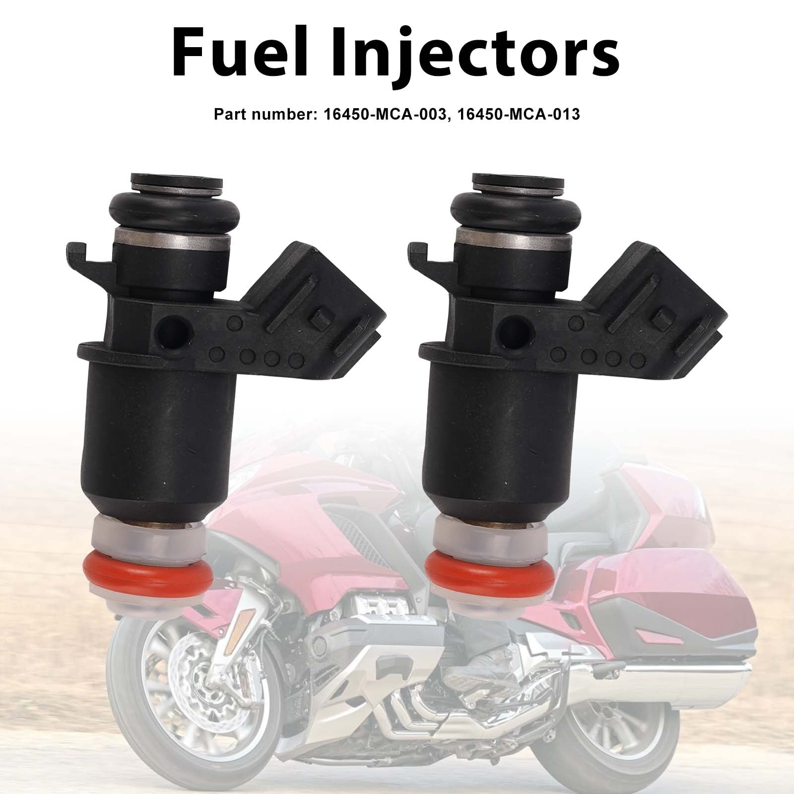 2PC Honda Valkyrie 1800 GL1800 FSC600A 16450-MCA-013 Fuel Injector 16450-MCA-003