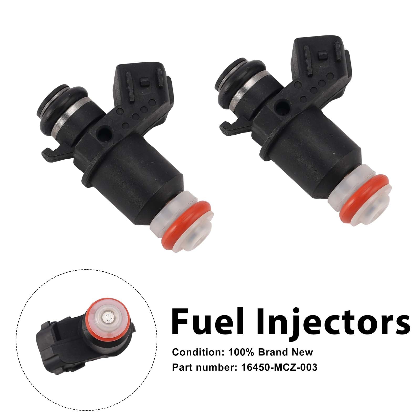 2PC Honda Valkyrie 1800 GL1800 FSC600A 16450-MCA-013 Fuel Injector 16450-MCA-003