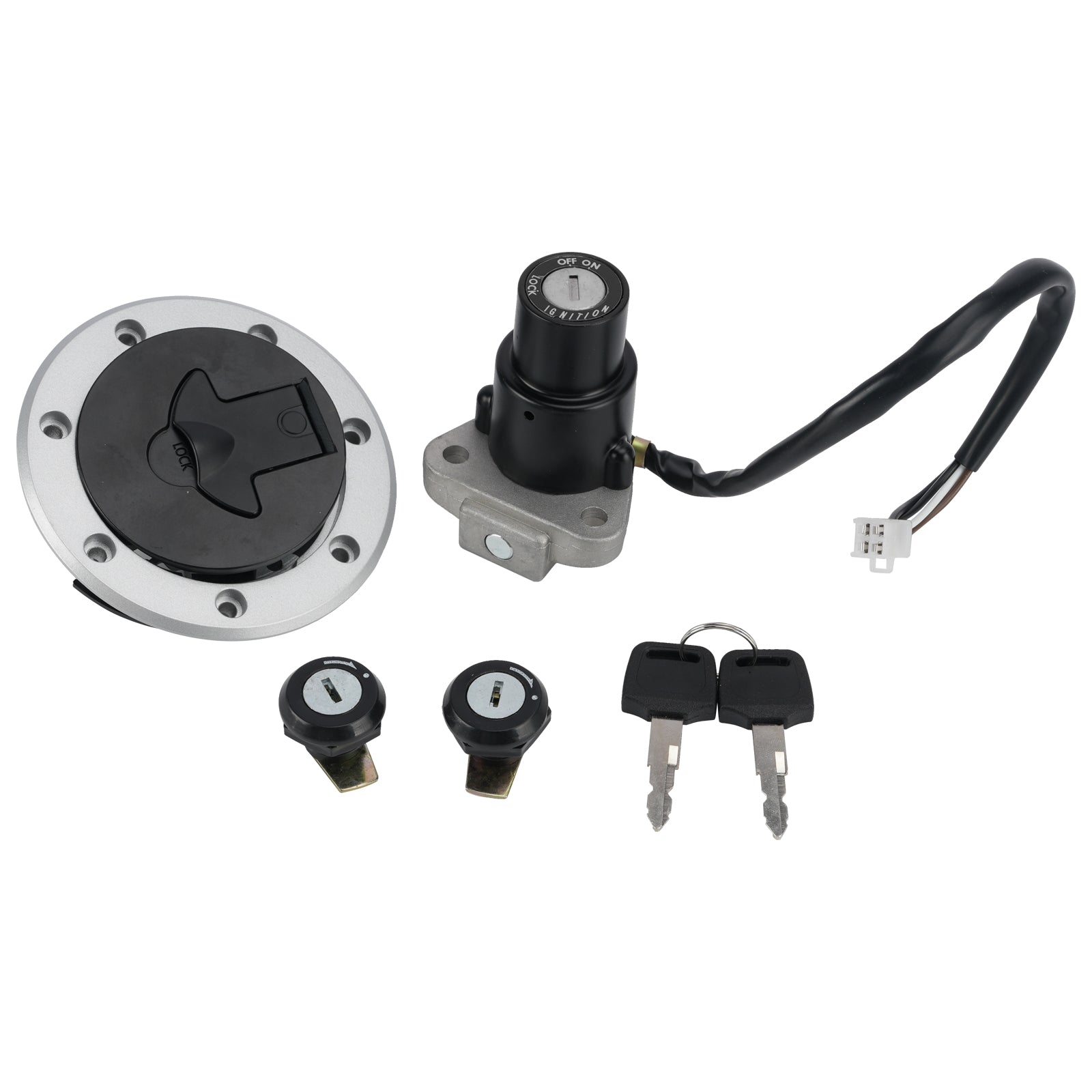 Kawasaki Ninja RR 150 KRR 150 ZX150 Ignition Key Switch Fuel Cap Lock Set